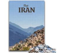Puzzle "Visita l'Iran" per adulti, 1000 pezzi, attività per famiglie con poster abbinato e foglio di quiz per età 14+, 2000 pezzi (70x100cm)