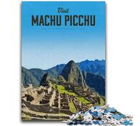 Puzzle "Visita Machu Picchu" per adolescenti, 1000 pezzi, gioco stimolante, giocattoli, decorazioni da parete, regali unici per compleanno e Natale, 1000 pezzi (26x38cm)