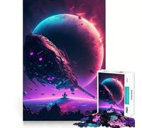 Puzzle "Visita nuovi mondi" per adulti,1000 pezzi,gioco di memoria,montaggio sicuro e stabile,gioco significativo per costruire connessioni (38x26cm)