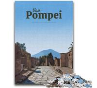 Puzzle "Visita Pompei" per adolescenti, aiuta il cervello ad allenarsi Giocattoli avvincenti per coltivare la pazienza Adatto alle coppie (38x52cm)
