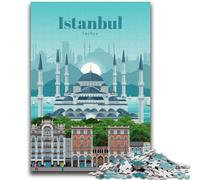 Puzzle "Visitare la Turchia" da 1000 pezzi per adolescenti, gioco stimolante e giocattoli Ogni pezzo è unico Gioco stimolante e divertente per tutta la famiglia, 1000 pezzi (50x75cm)