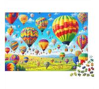 Puzzle Vista Prato 1000 pezzi carta riciclata mongolfiere Turchia bambini 6+ anni gioco educativo stimolante gioco famiglia 70x50cm