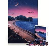 Puzzle Volo notturno sulla costa per ragazzi, 1000 pezzi, gioco di logica, divertimento per tutta la famiglia, taglio di precisione, (50x75cm)