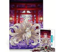 Puzzle "Volpe a nove code al cancello Torii" da 1000 pezzi per adulti, gioco cognitivo per momenti di condivisione, assemblaggio di modelli, oggetto ideale per i desideri di Babbo Natale (50x75cm)
