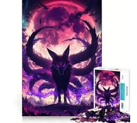 Puzzle "Volpe a nove code" per adulti, 1000 pezzi, per rafforzare la memoria, passatempo domestico, bordi puliti, regalo elegante (38x52cm)