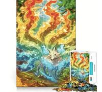Puzzle "Volpe a nove code" per adulti, 1000 pezzi, rompicapo rilassante, assemblaggio immagini, regalo di Natale (38x52cm)