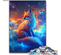 Puzzle "Volpe tra le nuvole" da 1000 pezzi per adulti Puzzle in cartone per adulti, ideale come regalo di Natale e come decorazione per la casa Dimensioni: 38x26cm