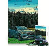Puzzle Volvo XC nella natura da 1000 pezzi per adolescenti, esercizio mentale, svago rilassante, bordi definiti, regalo di Natale (38x26cm)