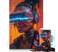 Puzzle VR Lumin per ragazzi,1000 pezzi,divertente gioco di memoria,superficie liscia e senza sbavature,regalo di compleanno,rompicapo (38x52cm)