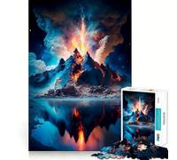 Puzzle Vulcano da 1000 pezzi per ragazzi,divertente gioco di memoria,incastro perfetto,senza spazi vuoti,attività per tutta la famiglia (50x75cm)