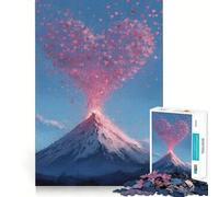 Puzzle Vulcano di Cuori 1000 pezzi Gioco Think Boost Incastro perfetto Nessun pezzo si stacca Sfida interattiva per la mente per la casa (38x52cm)
