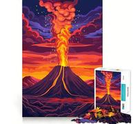 Puzzle Vulcano per adulti,1000 pezzi,gioco di concentrazione,tagli di precisione,bordi lisci,divertente sfida per i momenti di attesa (50x75cm)