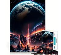 Puzzle Vulcano Terra da 1000 pezzi per adolescenti stimola la mente,divertente,con taglio di alta precisione,attività creativa rilassante e pausa rigenerante (50x75cm)