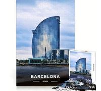 Puzzle W Hotel Barcelona per ragazzi, 1000 pezzi, allenamento cognitivo, svago e piacere, bordi non taglienti, regalo di Natale artistico (38x26cm)