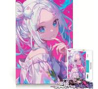 Puzzle Waifu Anime Girl da 1000 pezzi per adolescenti,gioco stimolante per la mente,montaggio sicuro e preciso,divertimento serale in famiglia (50x75cm)