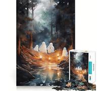 Puzzle Wanderlust Ghosts da 1000 pezzi,gioco di costruzione che mette alla prova la concentrazione,montaggio sicuro e stabile,divertimento in casa durante le vacanze (38x52cm)