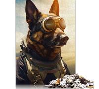 Puzzle War Dog rettangolari in cartone, regalo per bambini dai 12 anni in su, 1000 pezzi (75x50 cm)
