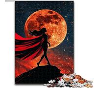 Puzzle "Warrior Girl Under The Moon" da 1000 pezzi per adulti e adolescenti, giocattolo educativo, divertenti giochi per famiglie, arredamento unico per la casa (50x75cm)