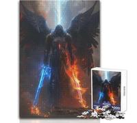 Puzzle Warrior of Light And Dark per adulti, 1000 pezzi, sfida mentale, gioco di apprendimento, sorpresa premurosa per le celebrazioni, dimensioni 50x75cm