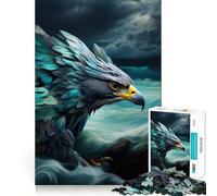 Puzzle Wave Rider Falcon per ragazzi,1000 pezzi,gioco stimolante per la mente,montaggio sicuro e stabile,attività di gruppo per i propri cari (50x75cm)
