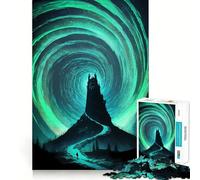 Puzzle Way To Aurora da 1000 pezzi,gioco di costruzione con incastri precisi e sicuri,ideale per le vacanze e il tempo libero in casa (38x52cm)