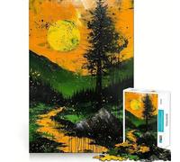 Puzzle "Way to the Sun" per ragazzi,1000 pezzi,gioco stimolante per la mente,montaggio sicuro e attività di gruppo per i propri cari (50x75cm)