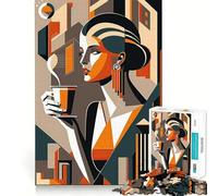 Puzzle "We Love Coffee" da 1000 pezzi per adulti,divertente gioco di memoria,facile da assemblare,sicuro e adatto a tutta la famiglia (38x52cm)