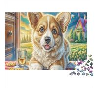 Puzzle Welsh Corgi 1000 Pezzi | Difficile E SfidFormicae | Giochi Di Puzzle E Decorativo Per Casa 38x26cm/1000pcs