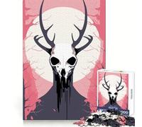 Puzzle Wendigo Vector Art Criptide per adolescenti, 1000 pezzi, stimola la memoria, divertimento casual, taglio di qualità, regalo di compleanno (38x52cm)