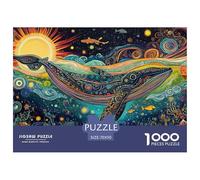 Puzzle Whale A 1000 Pezzi Per Adulti,Dreamy Style Gioco Diabilità Impossibile Puzzle Arte Gioco Intellettivo Familiare Regali Di Festa 70x50cm/1000pcs