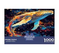 Puzzle Whale Composto Da 1000 Pezzi, Puzzle Colorful Marine Adulti, Gioco Diabilità Impossibile Puzzle Pittura Giochi Rilassamento E Intelligenza Regali Di Festa 38x26cm/1000pcs