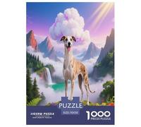 Puzzle Whippet 1000 Pezzi Per Adulti, Rompicapo Con Dog Sea Of Clouds, Giocattolo Educativo, Regalo Per Adulti E Ragazzi 70x50cm/1000pcs