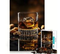 Puzzle Whiskey on the Rocks da 1000 pezzi,gioco di abilità mentale,incastro stabile,parti che non si spostano,passatempo divertente per i lunghi weekend (50x75cm)