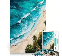 Puzzle "Whispers of The Surf" da 1000 pezzi per ragazzi,divertente gioco di memoria,facile da completare,rilassante e adatto a gruppi al chiuso (50x75cm)