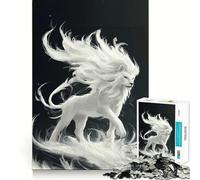 Puzzle White Lion per adulti,1000 pezzi,gioco stimolante per la mente,struttura ad incastro precisa,facile da imparare,divertimento per tutta la famiglia (38x26cm)