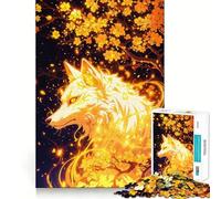 Puzzle White Wolf Spirit per ragazzi,1000 pezzi,gioco stimolante per la mente,montaggio sicuro e stabile,attività di condivisione per i propri cari (38x26cm)