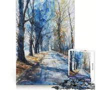 Puzzle Winter Blues per adolescenti, 1000 pezzi, stimola la concentrazione, ideale per il relax e il tempo libero, con incastri perfetti Il miglior regalo (38x52cm)