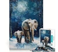 Puzzle Winters Gentle Giants da 1000 pezzi,gioco di logica e allenamento mentale,incastro perfetto,senza spazi vuoti,sfida interattiva per la mente a casa (38x26cm)