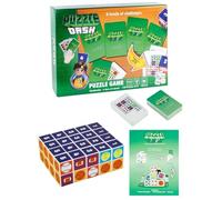 Puzzle Word Game, Space Logic Thinking Board Game Graphics Matching Puzzle in famiglia per bambini e adulti (verde)