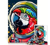 Puzzle Wpap "Pappagallo Astronauta" per ragazzi, 1000 pezzi, giocattolo divertente e rilassante, opera d'arte da collezione (38x52cm)