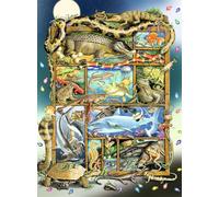 Ravensburger 12000866 Rettili sullo scaffale - 200 Pezzi XXL Puzzle per Bambini dagli 8 Anni