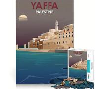Puzzle Yaffa Palestine Design Art da 1000 pezzi,gioco stimolante per la mente,incastro perfetto,ideale per il relax in casa (50x75cm)