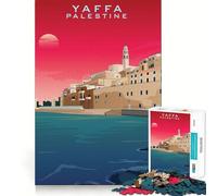 Puzzle Yaffa Palestine Design Art da 1000 pezzi per adolescenti,gioco di memoria e concentrazione,taglio di qualità professionale,attività rilassante di gruppo al chiuso (50x75cm)
