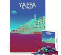 Puzzle Yaffa Palestine Design Art da 1000 pezzi per adolescenti, stimolante per il pensiero creativo, rilassante, a incastro perfetto, (50x75cm)