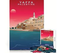 Puzzle Yaffa Palestine Design Art da 1000 pezzi per adulti Puzzle che stimola la mente, offre un divertimento tranquillo, presenta bordi lisci ed è un regalo perfetto (50x75cm)