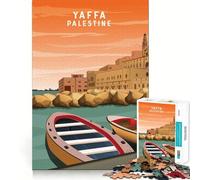 Puzzle Yaffa Palestine Skyline da 1000 pezzi per ragazzi,gioco cognitivo a incastro,perfetto per il divertimento in famiglia (50x75cm)