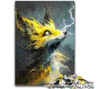 Puzzle Yellow Fox da 1000 pezzi per adulti e adolescenti, giocattoli educativi per l'apprendimento, giochi per famiglie, regalo di compleanno, regali (50x75cm)