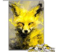 Puzzle Yellow Fox da 1000 pezzi per adulti, regali, giochi rilassanti che rafforzano l'amore tra coppie per bambini dai 14 anni (26x38cm)