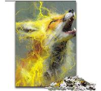 Puzzle Yellow Fox per adolescenti, puzzle da 1000 pezzi, giocattoli da gioco stimolanti Ogni pezzo è unico Gioco stimolante e divertente per tutta la famiglia (26x38cm)