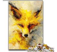 Puzzle Yellow Fox per adulti e adolescenti, giocattoli per l'intrattenimento della famiglia, ideali come regalo per tutta la famiglia (70x100cm)